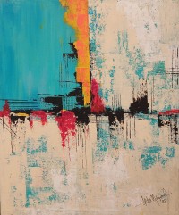 Aisha Mahmood, 18 x 24 Inch, Acrylic on Canvas, Abstract Painting, AC-AIMD-095 Aisha Mahmood, 18 x 24 Inch, Acrylic on Canvas, Abstract Painting, AC-AIMD-095